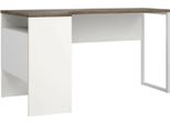 Dmora Scrivania Moire 81X145.1X76.8H Cm Marrone Noce, 2 Cassetti Materiale Piano In Legno Nobilitato