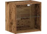 Vidaxl Scaffale Galleggiante Con Luce Led Marrone 40 X 28,5 X 40 Cm