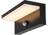 Rabalux Black Apparecchio Led Con Sensore Di Movimento Zaragoza 9W IP54 Cct 77115