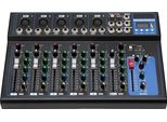 Mixer Audio Portatile A 7 Canali, Connettività Bluetooth, Qualità Audio Eccellente, Nero