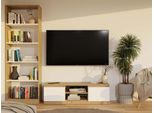 Mobile Tv Saba 1 - Rovere Artigianale / Bianco