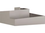 Vidaxl Fioriera Da Giardino Marrone 100 X 100 X 50 Cm Acciaio Resistente Alle Intemperie