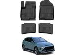2021-2025 Hyundai Bayon Tappetini Tpe Nero 4 Pz