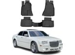 2004-2012 Chrysler 300C Tappetini Tpe Nero 4 Pz