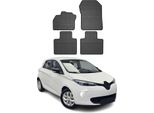 2012-2019 Renault Zoe Tappetini In Gomma Nera 4 Pz