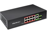 Qoltec Switch 8X RJ45 Poe 2X RJ45 Uplink 1X Sfp