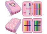 Astuccio Per Matite Minnie Mouse A 2 Scomparti Con Cuore Disney Per La Scuola
