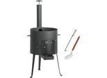 Forno Bbq-Toro Kazan Ø 34 Cm, Bollitore Per Gulasch Con Schiumarola, Attizzatoio, Forno Da Esterno Con Tubo