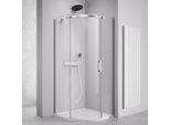Thron Round Cabina Doccia Quadrante 900X900Mm, Vetro Trasparente, Sinistra