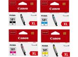 Cartucce Originali Canon CLI-581XL - Confezione Multipla Da 4 Pezzi