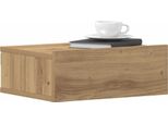 Syfax™ Comodini Pensili 2Pz Rovere Artigianale 40X30X15 Cm Truciolato