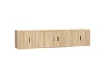 Syfax™ Set Di Mobili Porta Tv 3 Pz Rovere Sonoma In Legno Multistrato