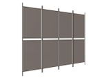 Syfax™ Divisorio A 4 Pannelli Antracite 200X180 Cm Tessuto