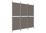 Syfax™ Divisorio A 3 Pannelli Antracite 150X200 Cm In Tessuto