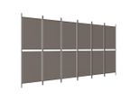 Syfax™ Divisorio A 6 Pannelli Antracite 300X200 Cm Tessuto
