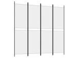 Syfax™ Divisorio A 4 Pannelli Bianco 200X200 Cm Tessuto