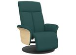 Syfax™ Poltrona Reclinabile Con Poggiapiedi Verde Scuro In Tessuto