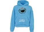 Cookie Monster - Felpa Con Cappuccio Da Donna Teddy