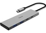 Hub Hama USB-C, 4 Porte, 2X USB-A, 2X USB-C, Usb 3.2 Gen2, 10 Gbit/S, Pd, Alluminio (00200147)