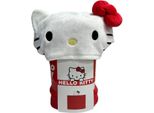 Coperta In Pile 3D Con Cappuccio - Hello Kitty - Rosso - 120 X 150 Cm