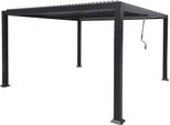 Milanihome.It - Pergola Bioclimatica 3 X 4 Di Design Per Esterno Giardino Cm 400 L X 300 P X 230 Hdi Coloregrigio Scuro