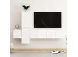 Maison Exclusive - Set Di 5 Mobili Tv In Legno Composito Bianco