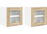 Vidaxl Armadio A Muro 2 Pezzi Rovere Sonoma 40 X 31 X 40 Cm Materiale In Legno