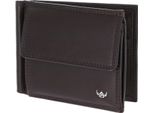 Golden Head Pelle Portafoglio Fermasoldi Polo Rfid Protect Clip-Scheintasche 1921 Dunkelbraun Marrone Scuro