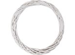 Di Natale In Rattan Bianco Clayre & Eef Ø 40X4 Cm