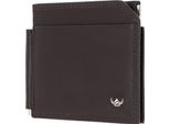 Golden Head Pelle Portacarte Fermasoldi Polo Clip-Scheintasche 1960 Dunkelbraun Marrone Scuro