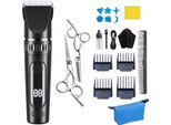 Inf Tagliacapelli Elettrico Senza Fili Nero Con Forbici In Acciaio, Kit Standard