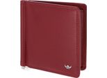 Golden Head Pelle Portafoglio Fermasoldi Polo Rfid Protect Clip-Scheintasche 1959 Rot Rosso Scuro