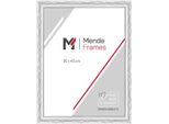 Cornice Barocca In Legno Mendeframes H530 Bianca 50X65 Cm Vetro Museo