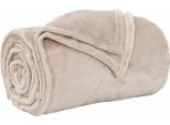 Vidaxl Coperta Beige 130 X 150 Cm In Pile