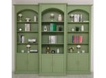 Casa Padrino Libreria In Stile Country Set Di 3 Verde Chiaro - Mobili In Stile Country