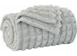 Vidaxl Coperta Grigio 200 X 150 Cm In Pile