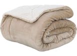 Vidaxl Coperta Beige 240 X 270 Cm In Pile