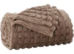 Vidaxl Coperta Cammello 240 X 220 Cm In Pile