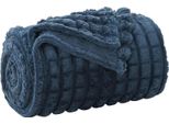 Vidaxl Coperta In Pile Blu Navy 200 X 150 Cm