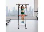 Power Tower Dip Station - Barra Per Trazioni - Regolabile In Altezza - Per L'allenamento Della Forza - Casa/Ufficio/Palestra - Bianco
