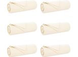 Vidaxl Coperte 6 Pezzi Crema 350 X 270 Cm In Pile