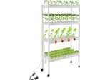 Sistema Di Coltivazione Idroponica - Set Di Semina - 4 Livelli, 108 Fori Di Semina - Con Timer E Pompa Dell'acqua - Pvc - Per Lattuga, Colza E Barbabietole
