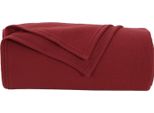 Vidaxl Coperte 6 Pezzi Rosso Bordeaux 170 X 130 Cm In Pile