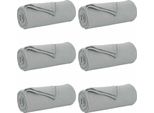 Vidaxl Coperte 6 Pezzi Grigio 170 X 130 Cm In Pile