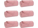 Vidaxl Coperte 6 Pezzi Rosa 240 X 220 Cm Pile