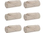 Vidaxl Coperte 6 Pezzi Beige 170 X 130 Cm Pile