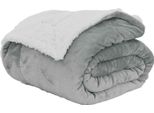 Vidaxl Coperta Grigio 150 X 200 Cm In Pile
