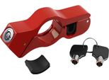 Inf Blocco Manubrio Moto Universale Antifurto - Leva Freno E Acceleratore Rosso