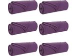 Vidaxl Coperte 6 Pezzi Viola 170 X 130 Cm In Pile