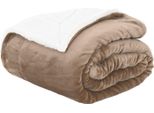 Vidaxl Coperta Cammello 220 X 240 Cm In Pile